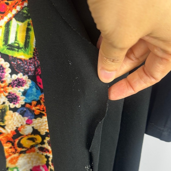 GIVFNXIY Black Eiffel Tower Patterned Layer Floral 3/4 Sleeve Tunic Top XXL - Picture 13 of 13